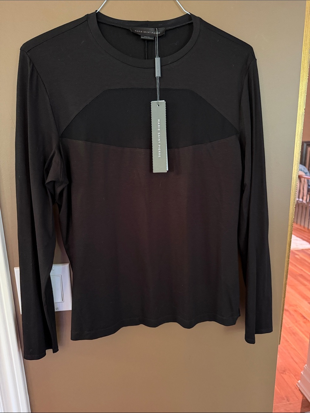 Marc Saint Pierre Black Long Sleeve Top